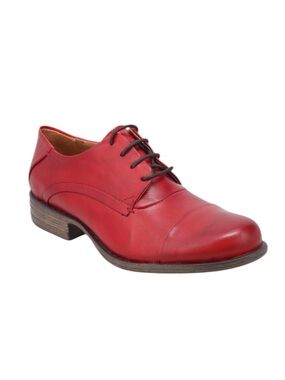Miz Mooz Red Letty Oxford Flats –  Sz 8.5M